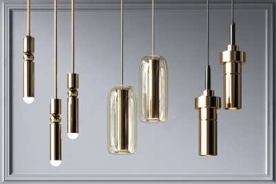 现代吊灯3D模型下载